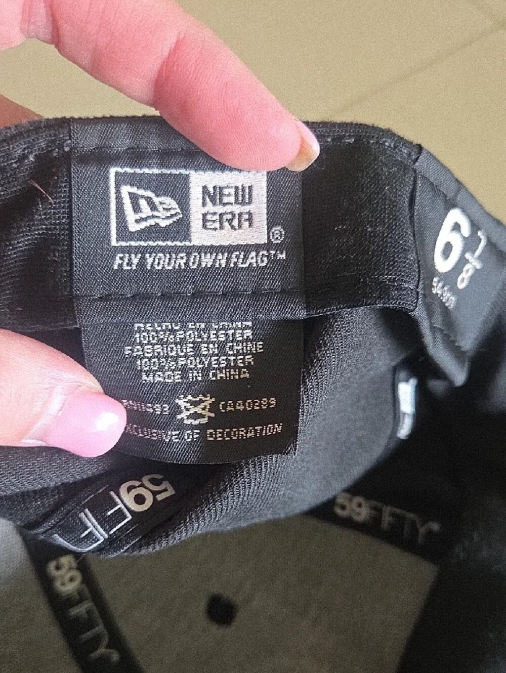 NFL New Era Navy & White Fleece-Lined Beanie